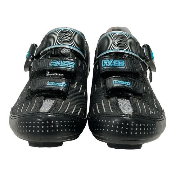 Bontrager Inform Women’s Black and Blue Race Road Biking Cycling Shoes Size 9.5 - Picture 2 of 11